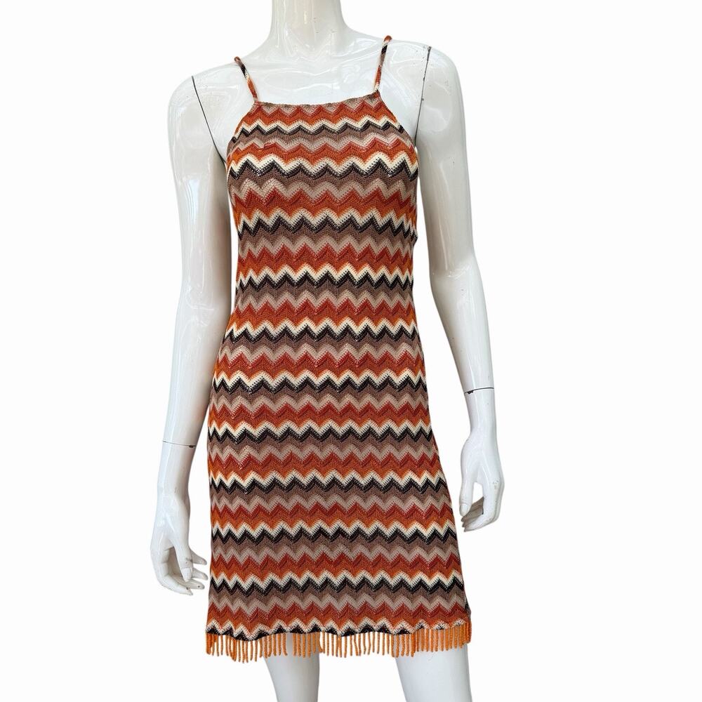 House Of Harlow X Revolve Beaded Fringe Summer Wiggle Dress